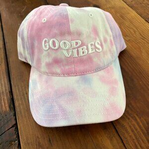 Good Vibes Baseball Cap - Tie Dye - NWT